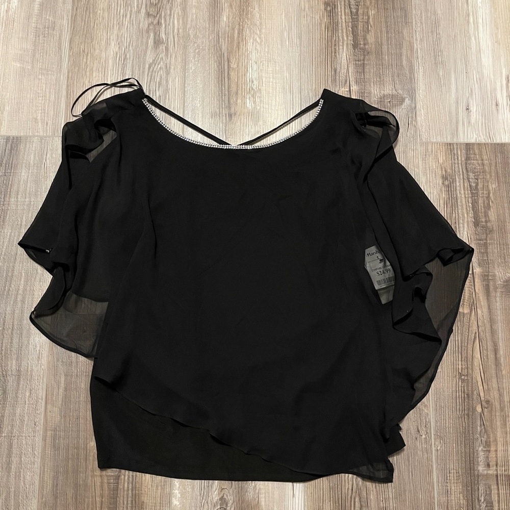 Elegant Black Women's Top